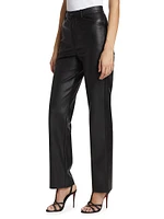 Faux Leather Slim Pants