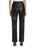 Faux Leather Slim Pants