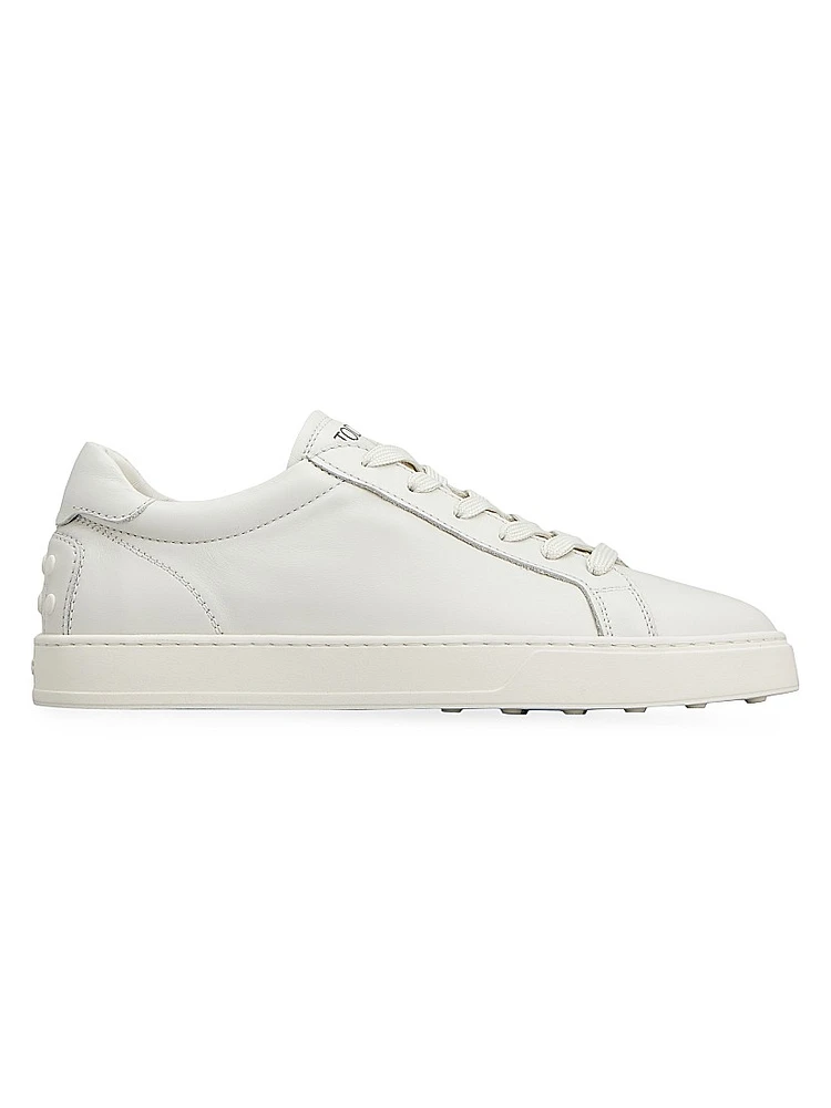 Allacciata Cassetta Leather Sneakers