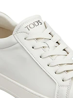 Allacciata Cassetta Leather Sneakers