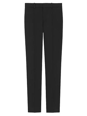 Low-Rise Pants Stretch Gabardine