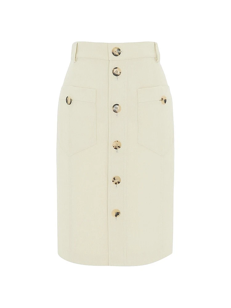 Saharienne Mini Skirt Canvas