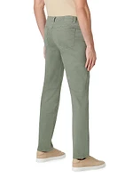 Stretch Cotton-Blend Straight-Leg Pants
