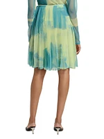 Judy Mesh Pleated Skirt