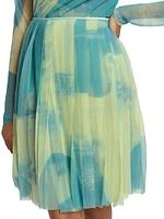 Judy Mesh Pleated Skirt