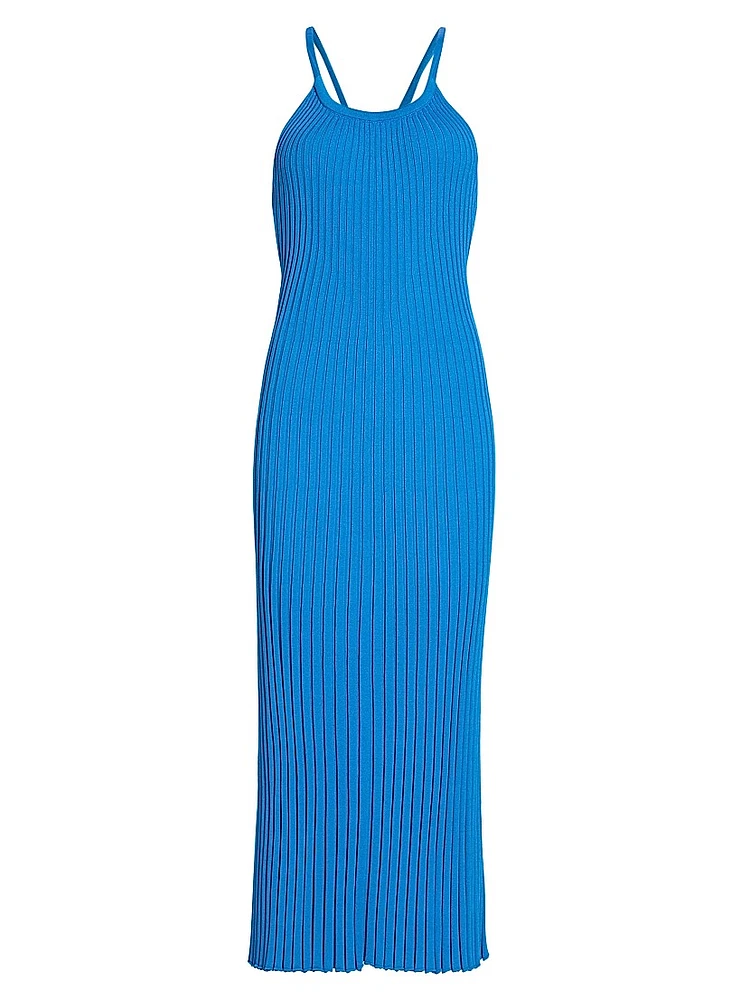 Vida Rib-Knit Midi-Dress