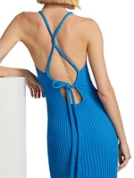 Vida Rib-Knit Midi-Dress