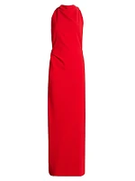 Crepe Twist-Back Gown