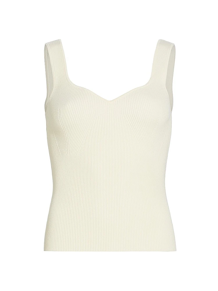 Jules Rib-Knit Sleeveless Top