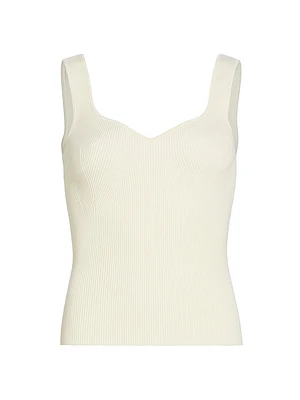 Jules Rib-Knit Sleeveless Top