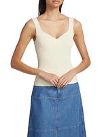 Jules Rib-Knit Sleeveless Top