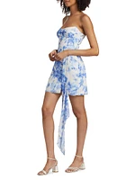 Treasure Strapless Draped Minidress