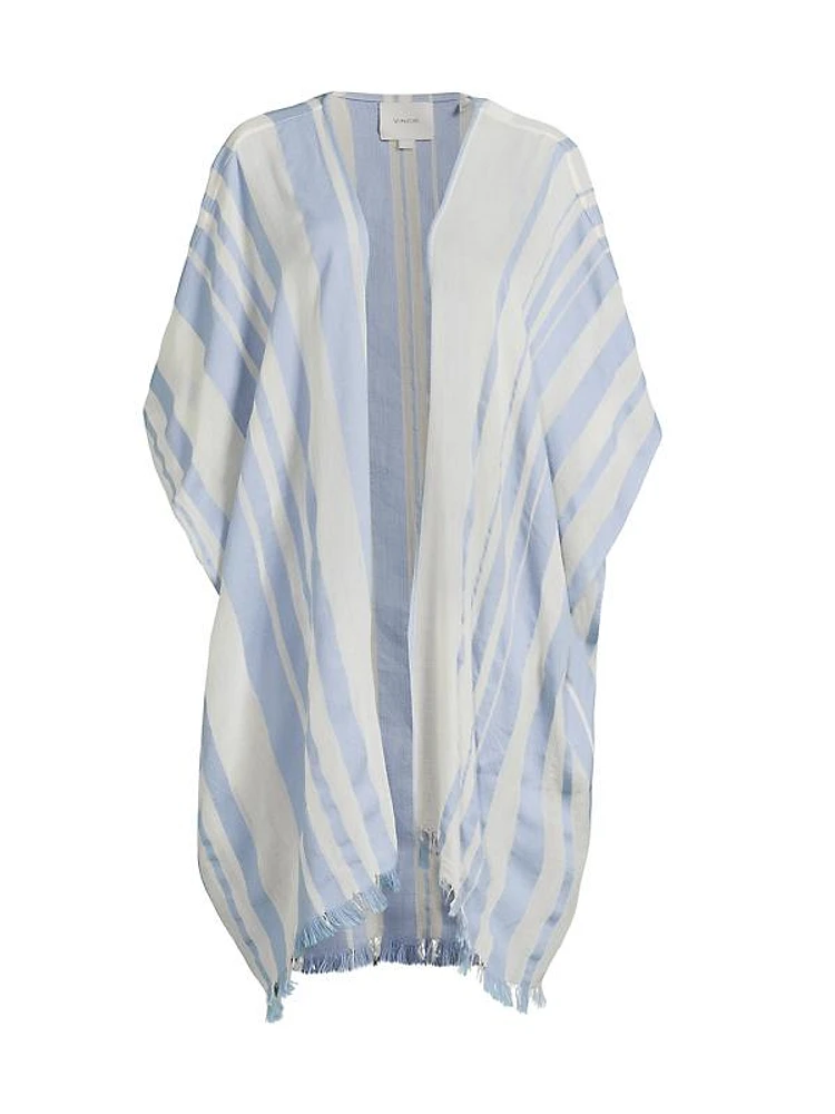Oversized Stripe Cotton Caftan
