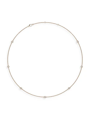 14K Rose Gold & Lab-Grown -Diamond Station Necklace/0.70-2.10 TCW