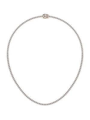 14K Rose Gold & Lab-Grown Diamond Tennis Necklace/5.00-20.00 TCW