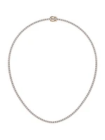14K Rose Gold & Lab-Grown Diamond Tennis Necklace/5.00-20.00 TCW