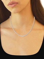 14K Rose Gold & Emerald-Cut Lab-Grown Diamond Tennis Necklace 10.00-22.00 TCW