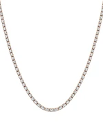 14K Rose Gold & Emerald-Cut Lab-Grown Diamond Tennis Necklace 10.00-22.00 TCW