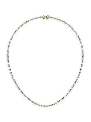 14K Yellow Gold & Lab-Grown Diamond Tennis Necklace/5.00-20.00 TCW