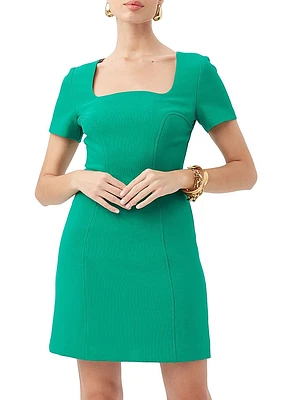 Pearl Sculpted Sheath Minidress