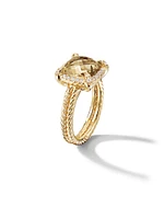 Chatelaine Pavé Bezel Ring 18K Yellow Gold