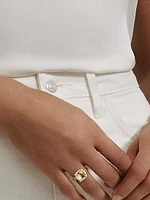 Chatelaine Pavé Bezel Ring 18K Yellow Gold