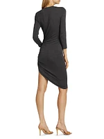 Side Drape Minidress