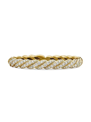 Pavéflex Bracelet 18K Yellow Gold