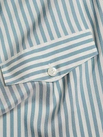Femme Pocket Striped Silk Shirt
