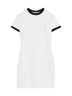 Ringer Crewneck Shift Minidress