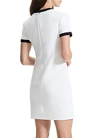 Ringer Crewneck Shift Minidress