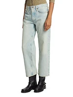Wide-Leg Ankle-Crop Jeans