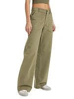 Baker Wide-Leg Cotton Pants