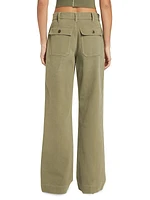 Baker Wide-Leg Cotton Pants