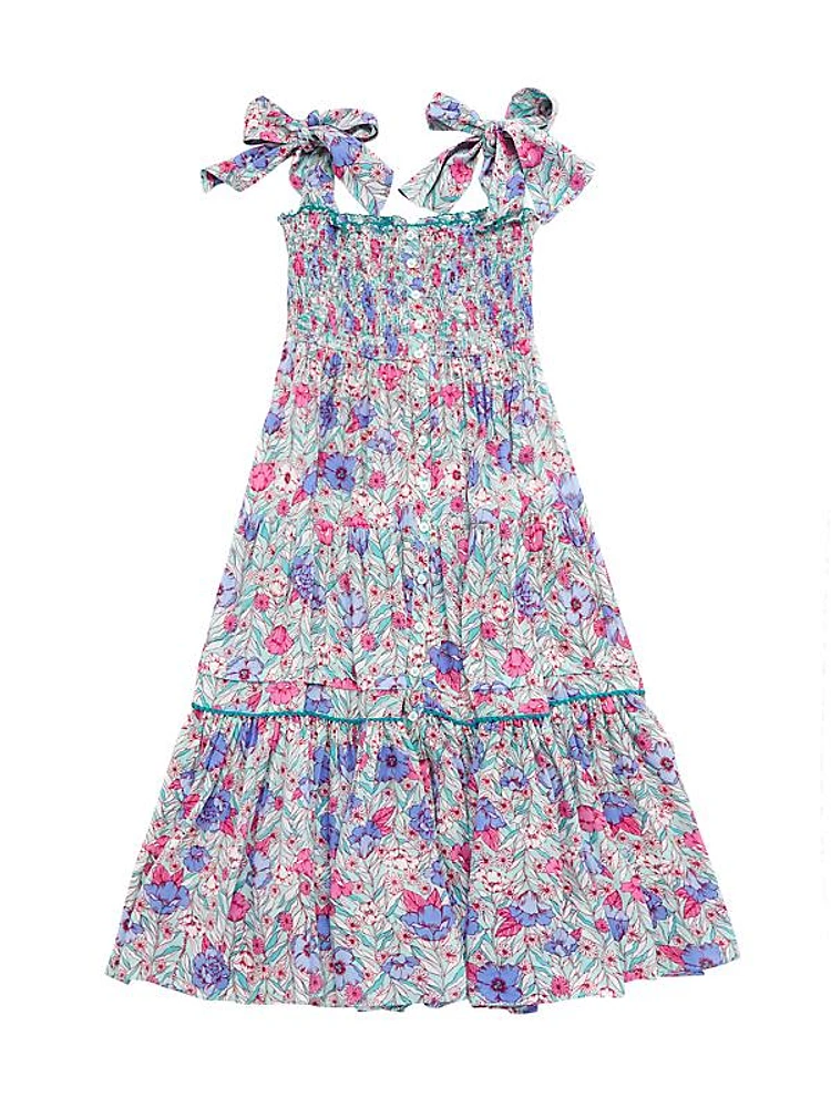 Little Girl's & Girl's Floral Maxi Dress