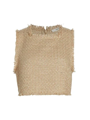 Tyla Tweed Crop Top