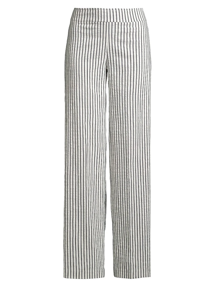Flavia Striped Wide-Leg Pants