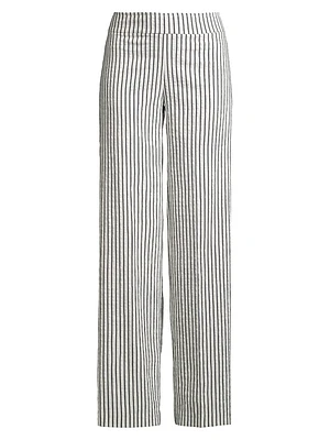 Flavia Striped Wide-Leg Pants