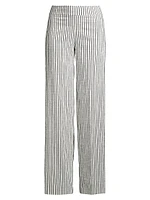 Flavia Striped Wide-Leg Pants