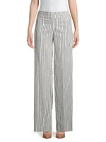 Flavia Striped Wide-Leg Pants