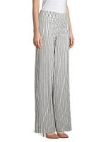 Flavia Striped Wide-Leg Pants