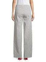 Flavia Striped Wide-Leg Pants
