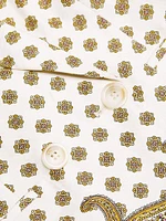 Karter Paisley Linen-Blend Blazer