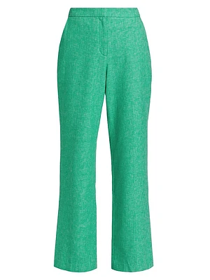 Romina Cotton-Blend Boot-Cut Pants