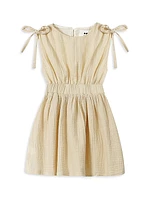 Little Girl's & Girl's Gauze Sleeveless Dress