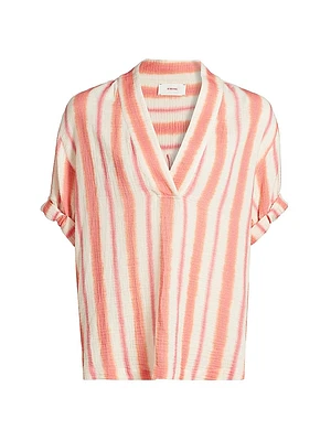 Decker Geometric Cotton Shirt