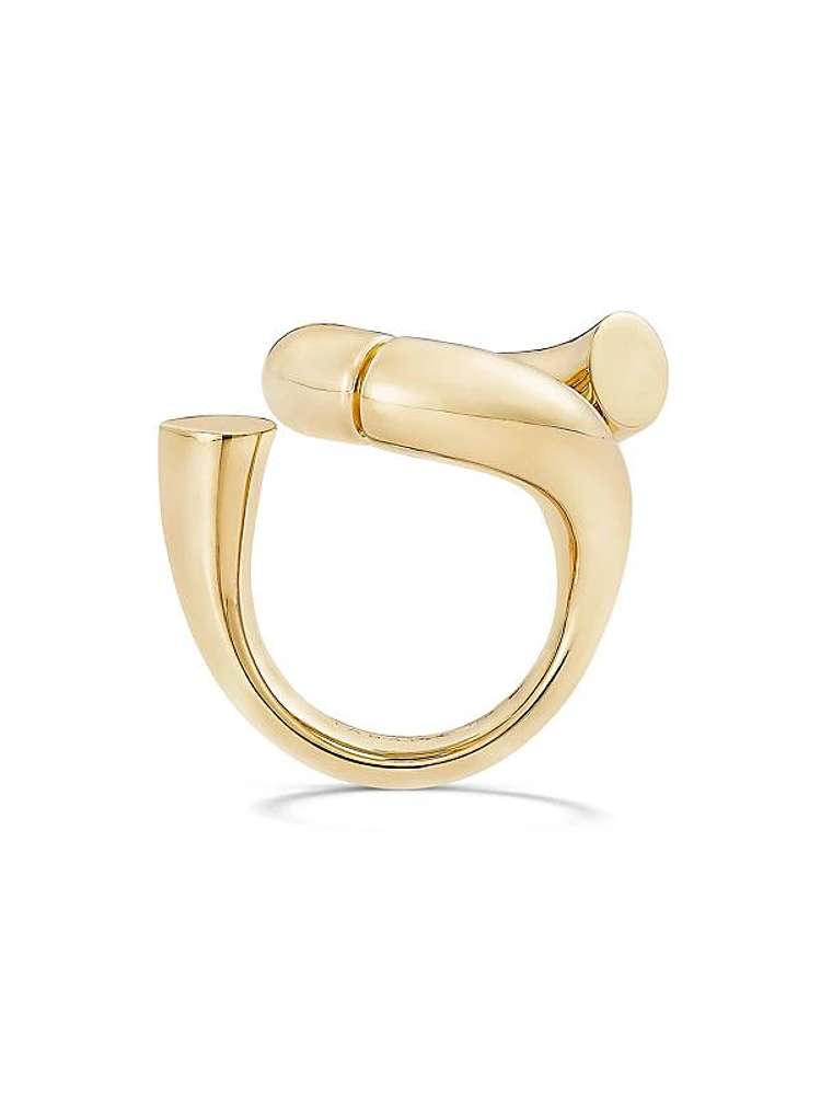 Oera 18K Yellow Gold Loop Ring