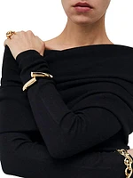 Oera 18K Yellow Gold Loop Ring