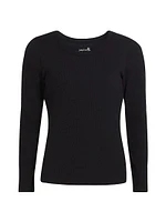 Milla Rib-Knit Pullover Top