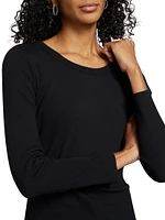 Milla Rib-Knit Pullover Top